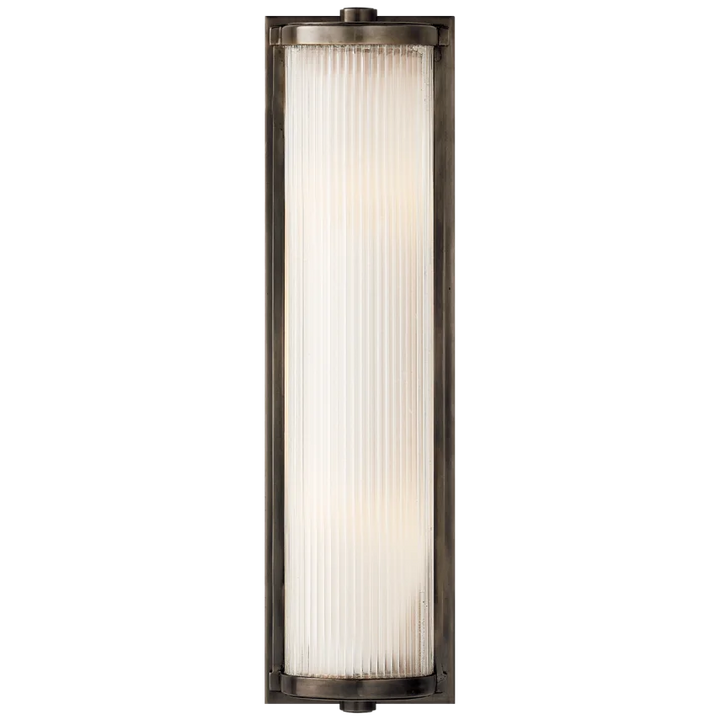 Dresta Long Glass Rod Light-Visual Comfort-VISUAL-TOB 2141BZ-FG-Wall LightingBronze-2-France and Son