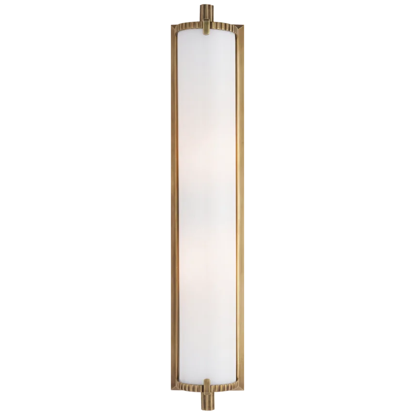 Cally Tall Bath Light-Visual Comfort-VISUAL-TOB 2185HAB-WG-Bathroom LightingHand-Rubbed Antique Brass-2-France and Son