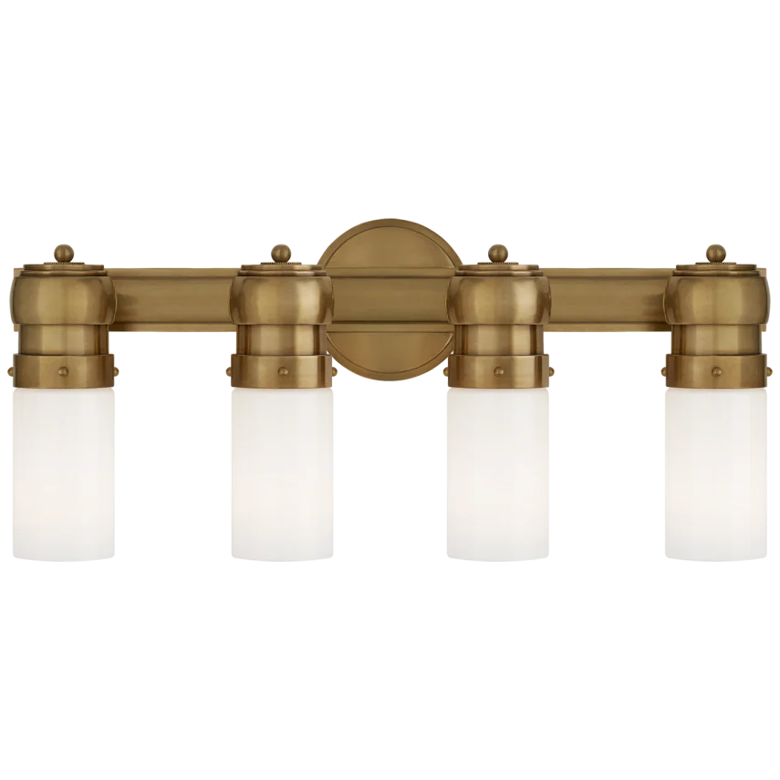 Grayne Medium Over The Mirror Bath Light-Visual Comfort-VISUAL-TOB 2188HAB-WG-Bathroom LightingHand-Rubbed Antique Brass-2-France and Son