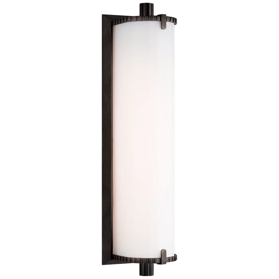 Charlie Medium Bath Light-Visual Comfort-VISUAL-TOB 2192BZ-WG-Bathroom LightingBronze-White Glass-1-France and Son