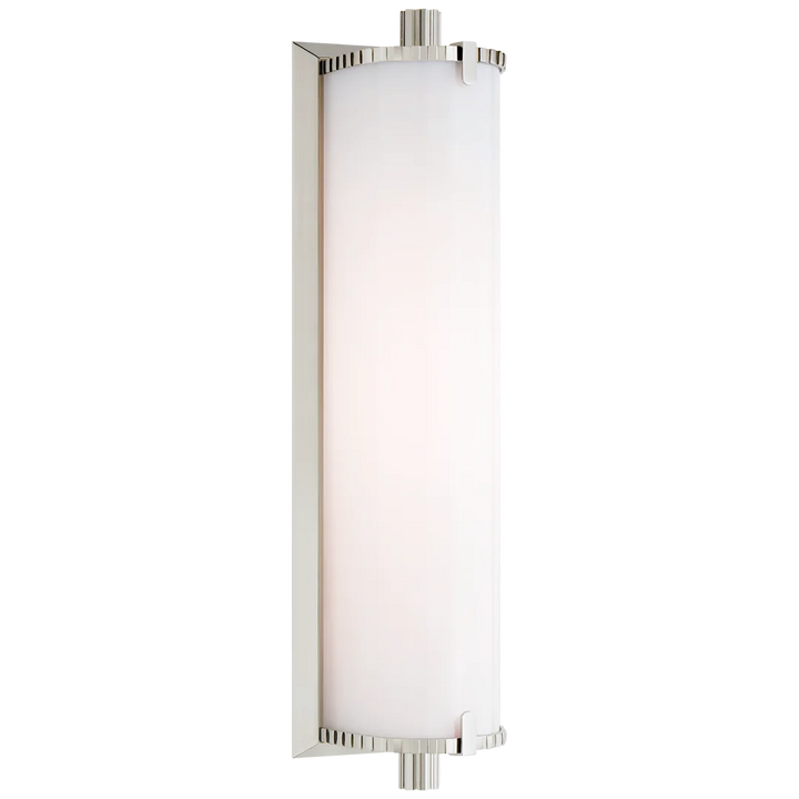 Charlie Medium Bath Light-Visual Comfort-VISUAL-TOB 2192PN-WG-Bathroom LightingPolished Nickel-White Glass-3-France and Son