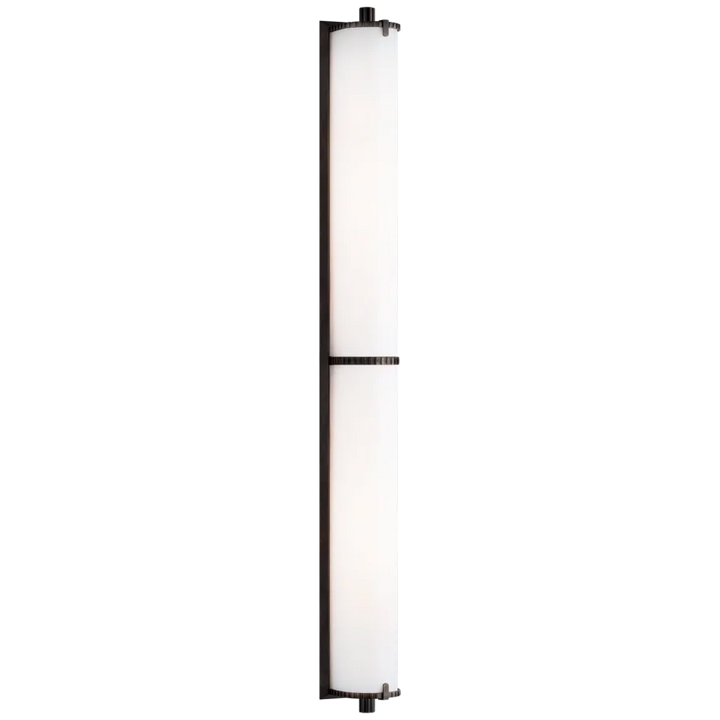 Cally Over The Mirror Bath Light-Visual Comfort-VISUAL-TOB 2193BZ-WG-Bathroom LightingBronze-White Glass-1-France and Son