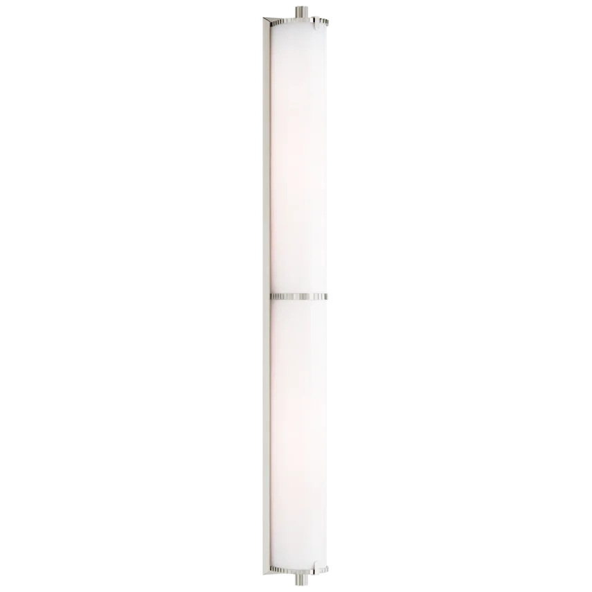 Cally Over The Mirror Bath Light-Visual Comfort-VISUAL-TOB 2193PN-WG-Bathroom LightingPolished Nickel-White Glass-3-France and Son