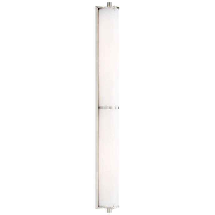 Cally Over The Mirror Bath Light-Visual Comfort-VISUAL-TOB 2193PN-WG-Bathroom LightingPolished Nickel-White Glass-3-France and Son