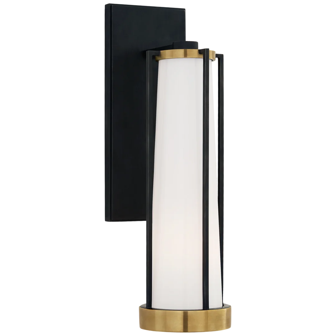 Collin Bracketed Sconce-Visual Comfort-VISUAL-TOB 2275BZ/HAB-WG-Wall LightingBronze and Brass-White-2-France and Son