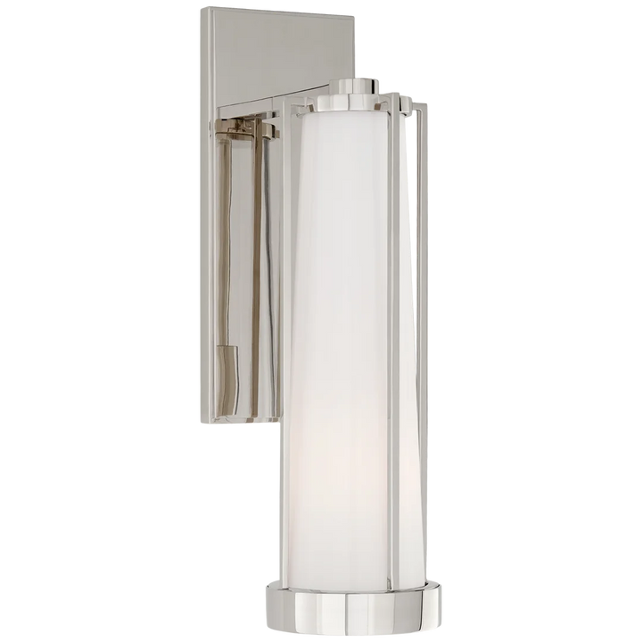 Collin Bracketed Sconce-Visual Comfort-VISUAL-TOB 2275PN-WG-Wall LightingPolished Nickel-White-5-France and Son