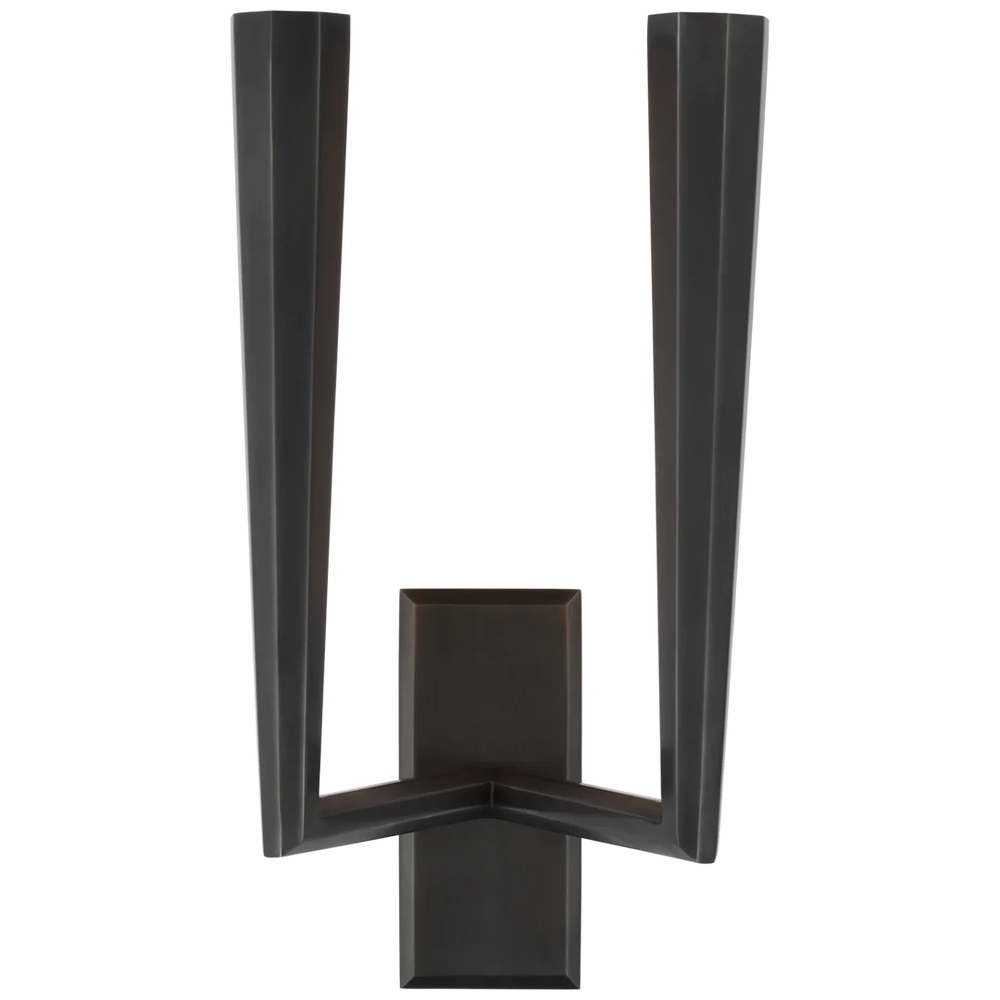 Gallardy Double Sconce-Visual Comfort-VISUAL-TOB 2713BZ-Wall LightingBronze-2-France and Son