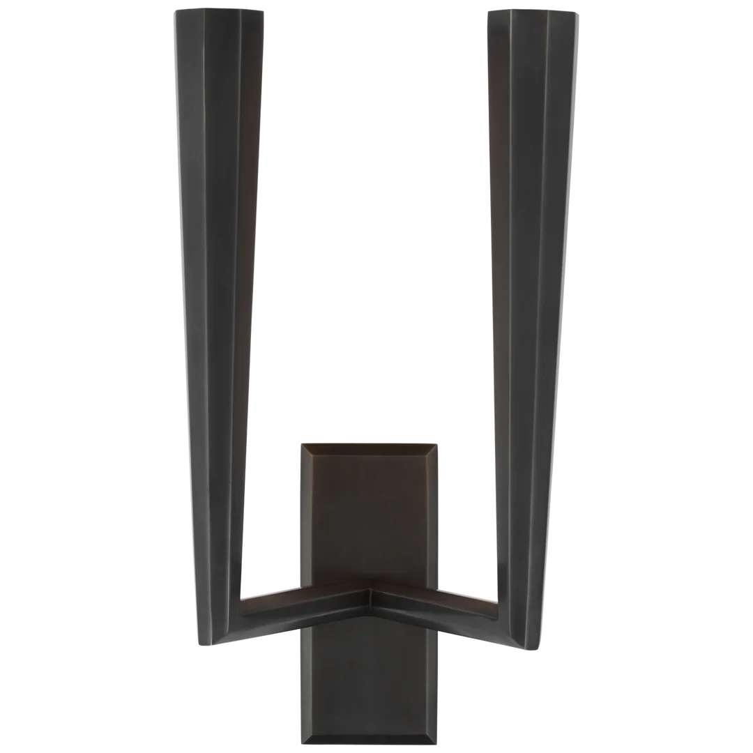 Gallardy Double Sconce-Visual Comfort-VISUAL-TOB 2713BZ-Wall LightingBronze-2-France and Son