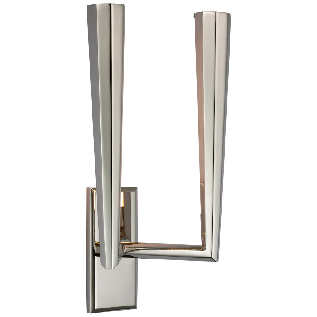 Gallardy Double Sconce-Visual Comfort-VISUAL-TOB 2713PN-Wall LightingPolished Nickel-4-France and Son