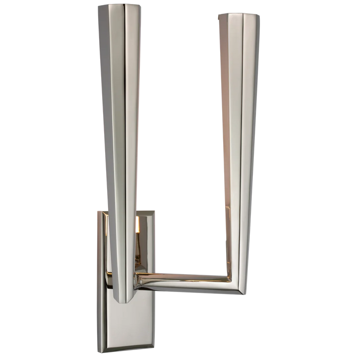 Gallardy Double Sconce-Visual Comfort-VISUAL-TOB 2713PN-Wall LightingPolished Nickel-4-France and Son