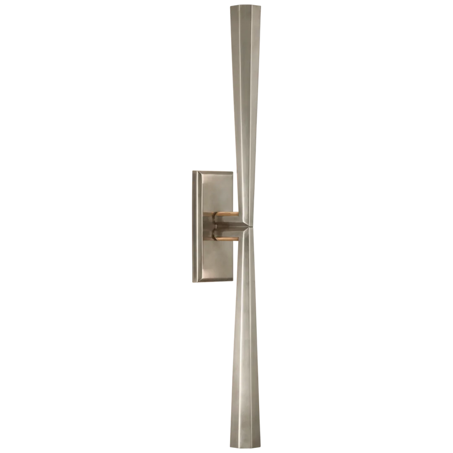 Gallardy Linear Sconce-Visual Comfort-VISUAL-TOB 2716AN-Wall LightingAntique Nickel-1-France and Son