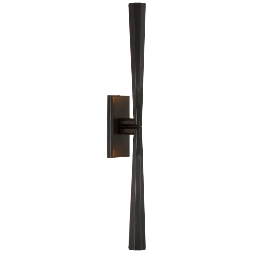 Gallardy Linear Sconce-Visual Comfort-VISUAL-TOB 2716BZ-Wall LightingBronze-2-France and Son