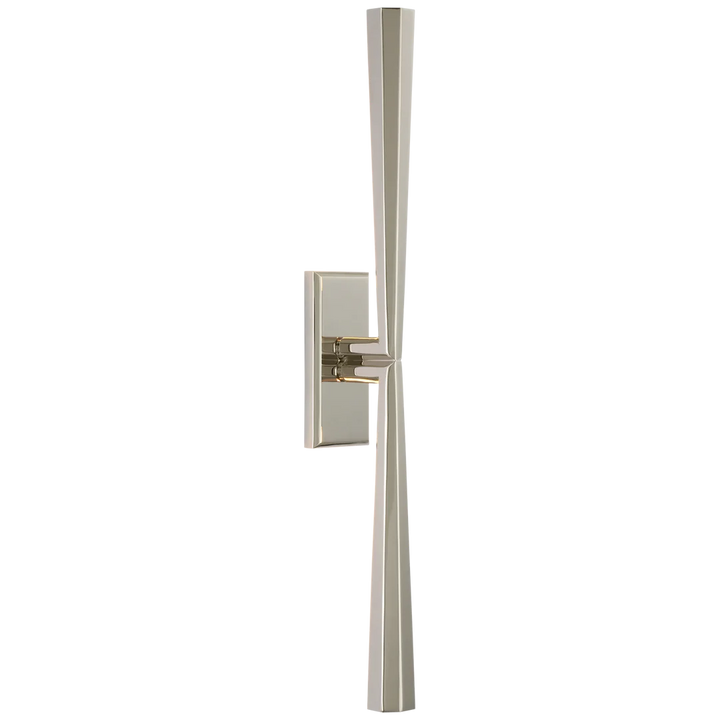 Gallardy Linear Sconce-Visual Comfort-VISUAL-TOB 2716PN-Wall LightingPolished Nickel-4-France and Son