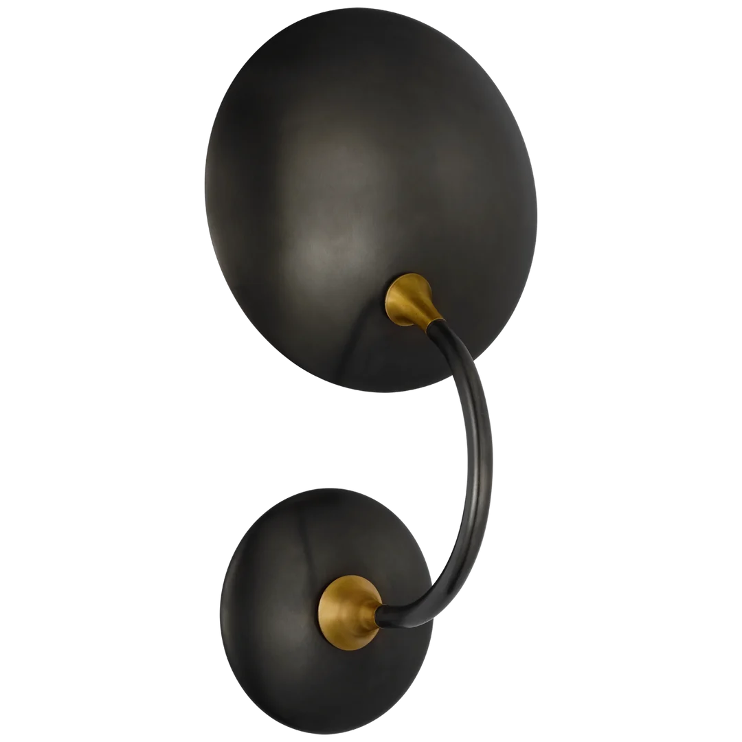 Kennan Sconce-Visual Comfort-VISUAL-TOB 2780BZ/HAB-Wall LightingMedium-Bronze and Hand-Rubbed Antique Brass-5-France and Son