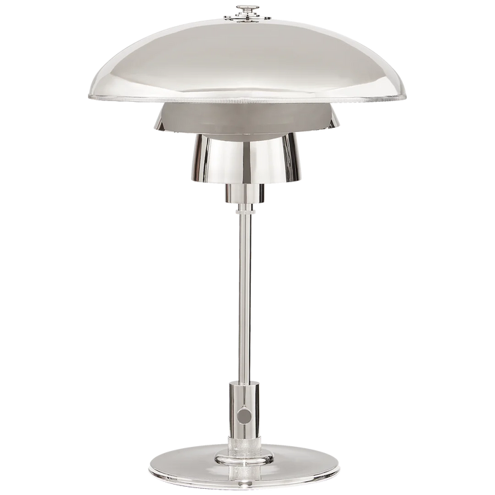 Weatherman Desk Lamp-Visual Comfort-VISUAL-TOB 3513PN-WG-Table LampsPolished Nickel with White Glass Shade-6-France and Son