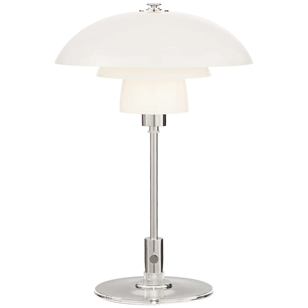 Weatherman Desk Lamp-Visual Comfort-VISUAL-TOB 3513PN-PN-Table LampsPolished Nickel with Polished Nickel Shade-5-France and Son