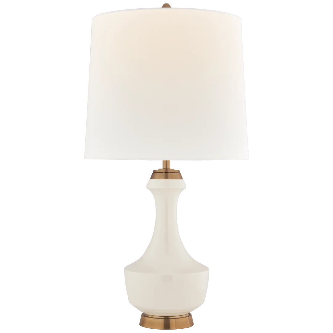 Mario Large Table Lamp-Visual Comfort-VISUAL-TOB 3686IVO-L-Table LampsIvory-Linen Shade-2-France and Son