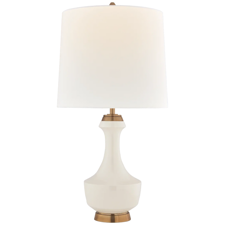 Mario Large Table Lamp-Visual Comfort-VISUAL-TOB 3686IVO-L-Table LampsIvory-Linen Shade-2-France and Son