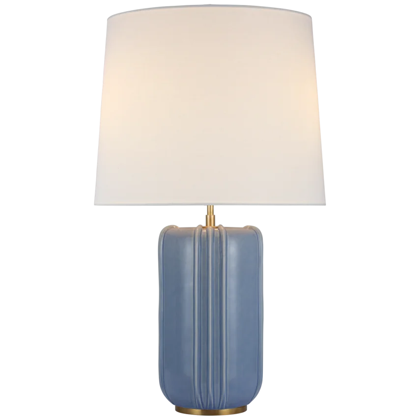 Mindy Large Table Lamp-Visual Comfort-VISUAL-TOB 3687PBC-L-Table LampsPolar Blue Crackle-3-France and Son