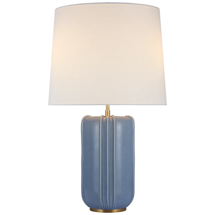 Mindy Large Table Lamp-Visual Comfort-VISUAL-TOB 3687PBC-L-Table LampsPolar Blue Crackle-3-France and Son