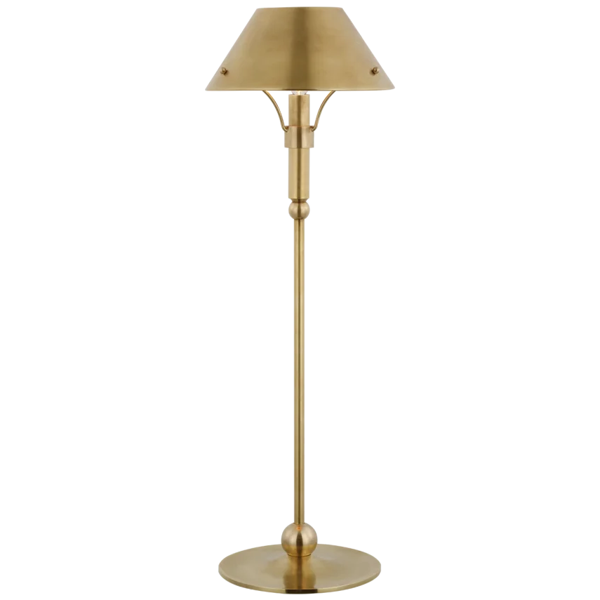 Turtle Medium Table Lamp-Visual Comfort-VISUAL-TOB 3733HAB-HAB-Table LampsHand-Rubbed Antique Brass-2-France and Son