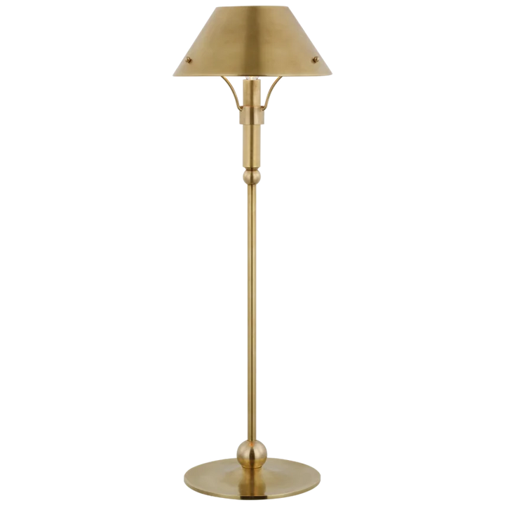 Turtle Medium Table Lamp-Visual Comfort-VISUAL-TOB 3733HAB-HAB-Table LampsHand-Rubbed Antique Brass-2-France and Son