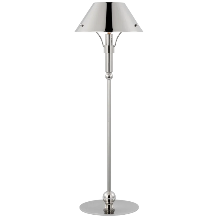 Turtle Medium Table Lamp-Visual Comfort-VISUAL-TOB 3733PN-PN-Table LampsPolished Nickel-3-France and Son