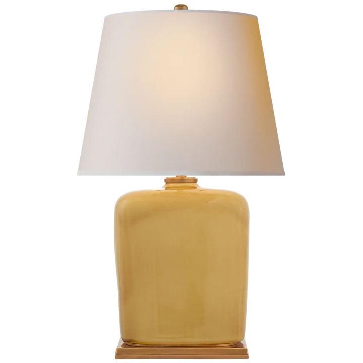 Minie Table Lamp-Visual Comfort-VISUAL-TOB 3804LH-NP-Table LampsLight Honey-Natural Paper Shade-4-France and Son