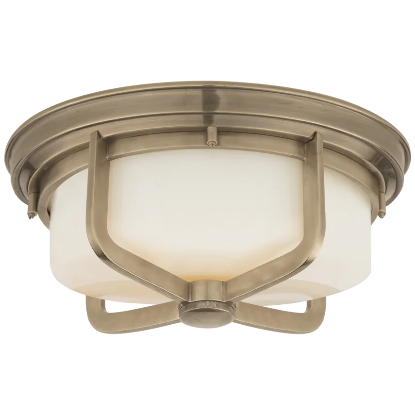 Milly Large Flush Mount-Visual Comfort-VISUAL-TOB 4013AN-WG-Flush MountsAntique Nickel-1-France and Son