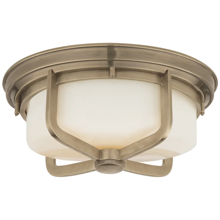 Milly Large Flush Mount-Visual Comfort-VISUAL-TOB 4013AN-WG-Flush MountsAntique Nickel-1-France and Son