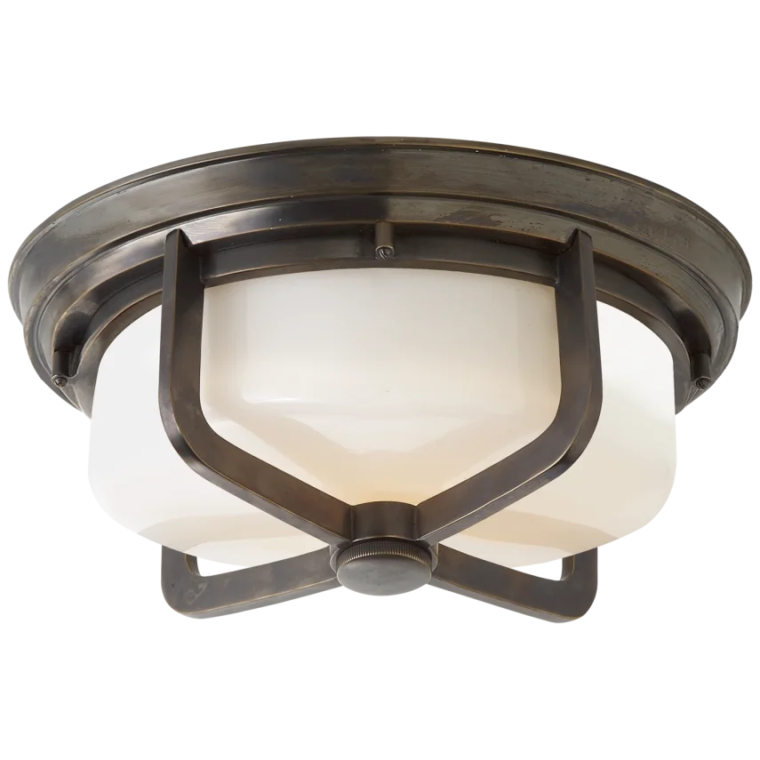 Milly Large Flush Mount-Visual Comfort-VISUAL-TOB 4013BZ-WG-Flush MountsBronze-2-France and Son