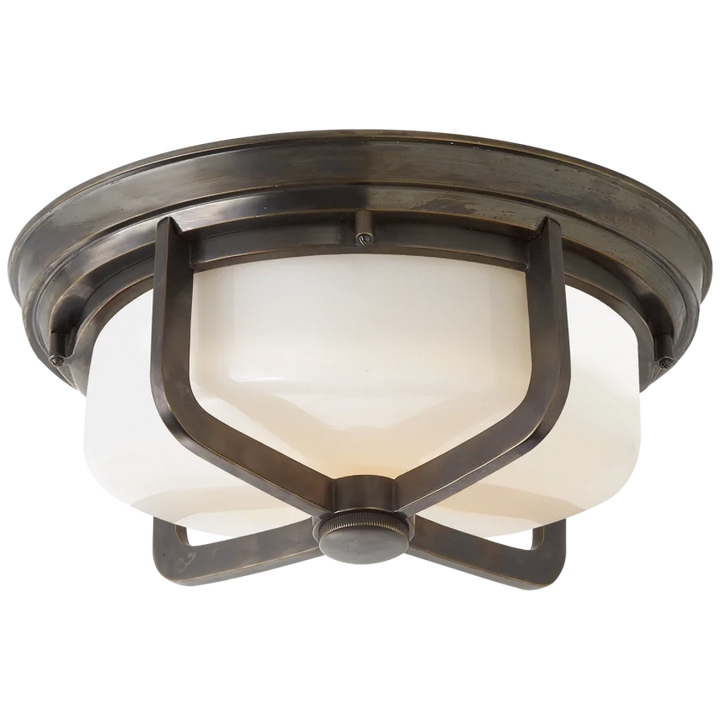 Milly Large Flush Mount-Visual Comfort-VISUAL-TOB 4013BZ-WG-Flush MountsBronze-2-France and Son