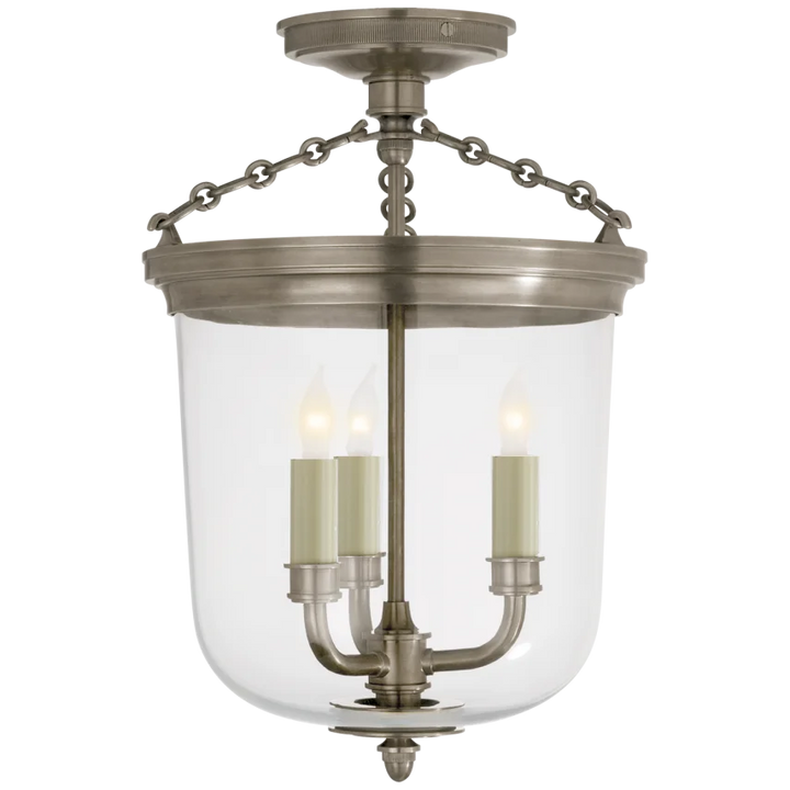 Merry Semi-Flush-Visual Comfort-VISUAL-TOB 4212AN-Flush MountsAntique Nickel-1-France and Son