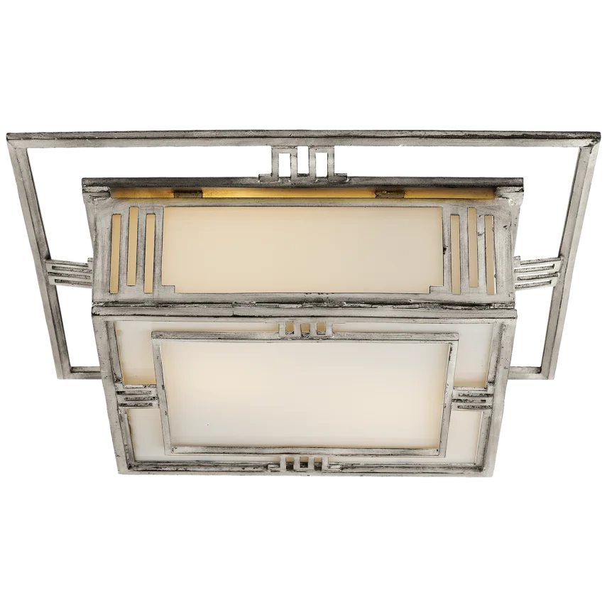 Enquiry Flush Mount-Visual Comfort-VISUAL-TOB 4220BSL-Flush MountsBurnished Silver Leaf-2-France and Son