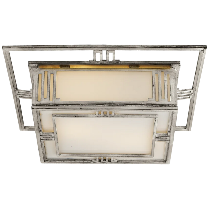 Enquiry Flush Mount-Visual Comfort-VISUAL-TOB 4220BSL-Flush MountsBurnished Silver Leaf-2-France and Son