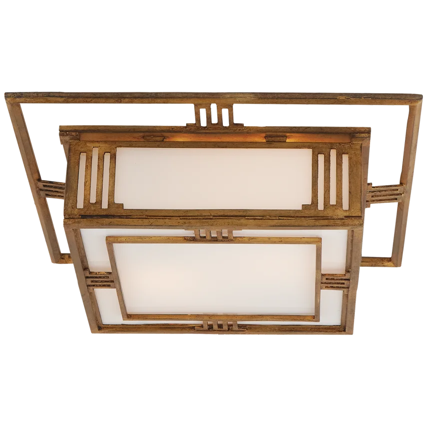 Enquiry Flush Mount-Visual Comfort-VISUAL-TOB 4220GI-Flush MountsGilded Iron-3-France and Son