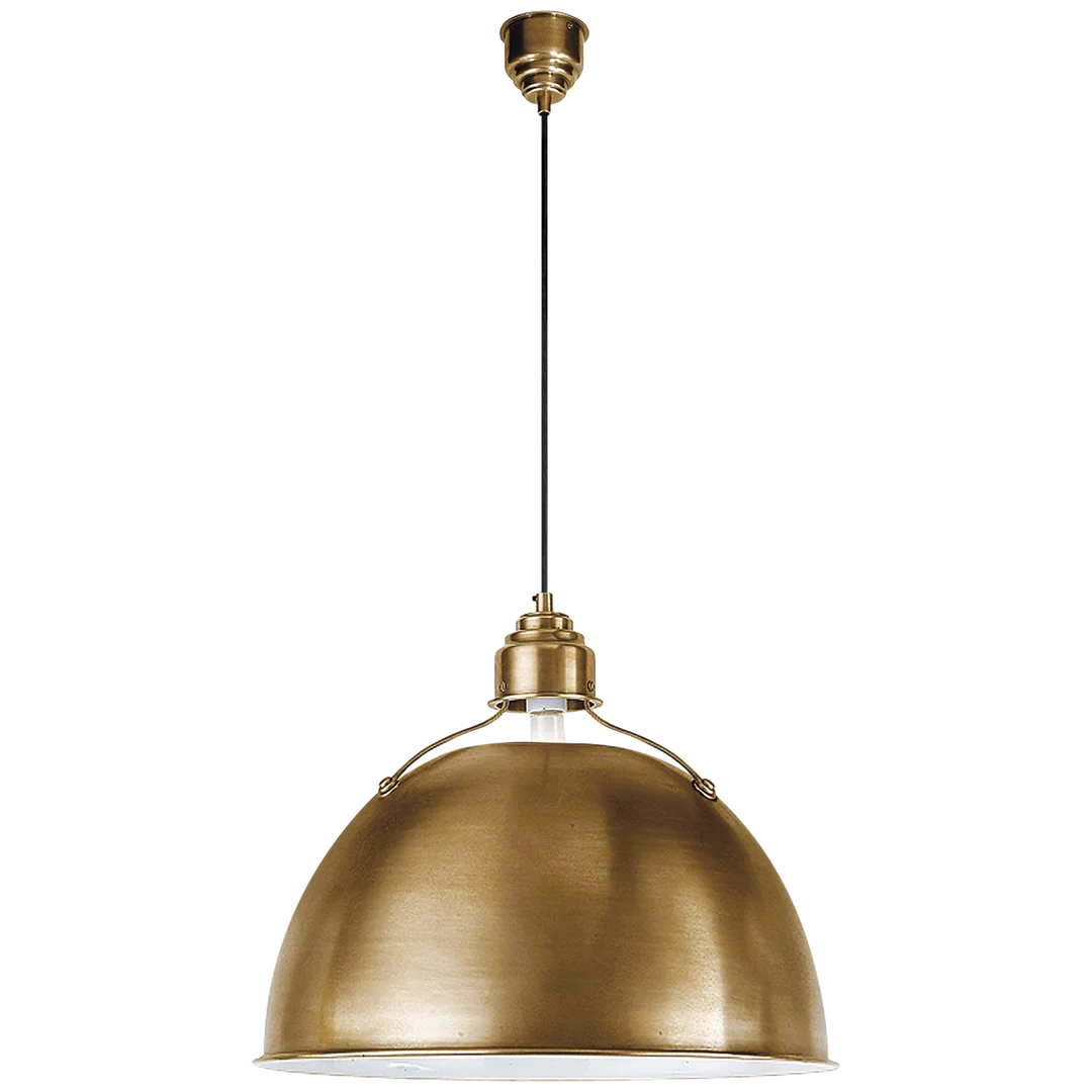 Eunice Large Pendant-Visual Comfort-VISUAL-TOB 5000HAB-ChandeliersHand-Rubbed Antique Brass-4-France and Son