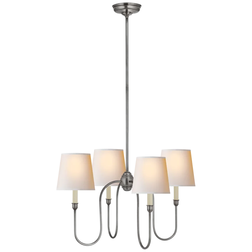 Vendy Chandelier-Visual Comfort-VISUAL-TOB 5007AS-NP-ChandeliersSmall-Antique Silver-Natural Paper Shades-8-France and Son