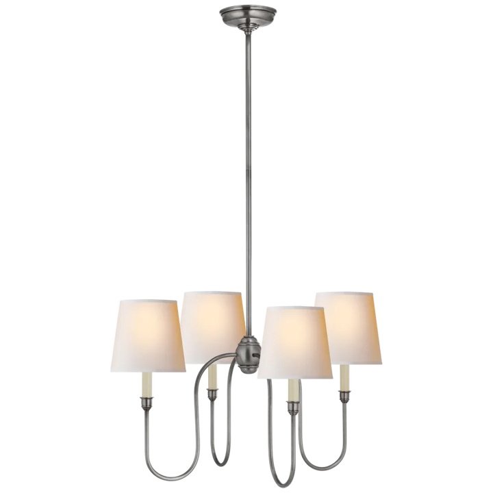 Vendy Chandelier-Visual Comfort-VISUAL-TOB 5007AS-NP-ChandeliersSmall-Antique Silver-Natural Paper Shades-8-France and Son