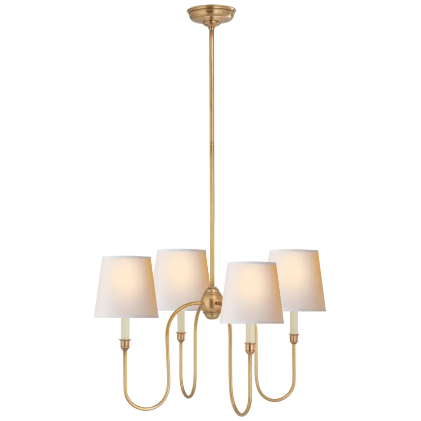 Vendy Chandelier-Visual Comfort-VISUAL-TOB 5007HAB-NP-ChandeliersSmall-Hand-Rubbed Antique Brass-Natural Paper Shades-13-France and Son