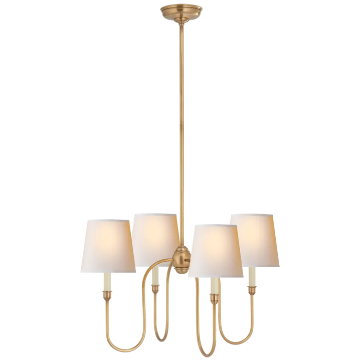 Vendy Chandelier-Visual Comfort-VISUAL-TOB 5007HAB-NP-ChandeliersSmall-Hand-Rubbed Antique Brass-Natural Paper Shades-13-France and Son