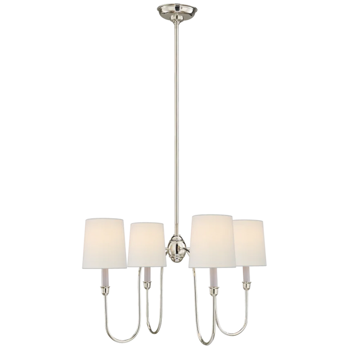 Vendy Chandelier-Visual Comfort-VISUAL-TOB 5007PN-L-ChandeliersSmall-Polished Nickel-Linen Shades-15-France and Son