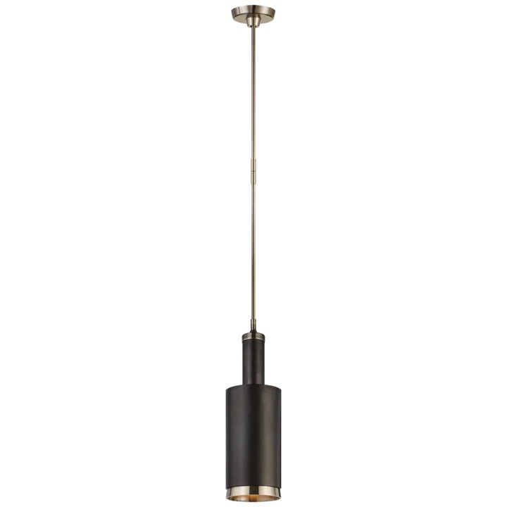 Andrey Large Cylindrical Pendant-Visual Comfort-VISUAL-TOB 5099AN/BZ-PendantsAntique Nickel and Bronze-2-France and Son