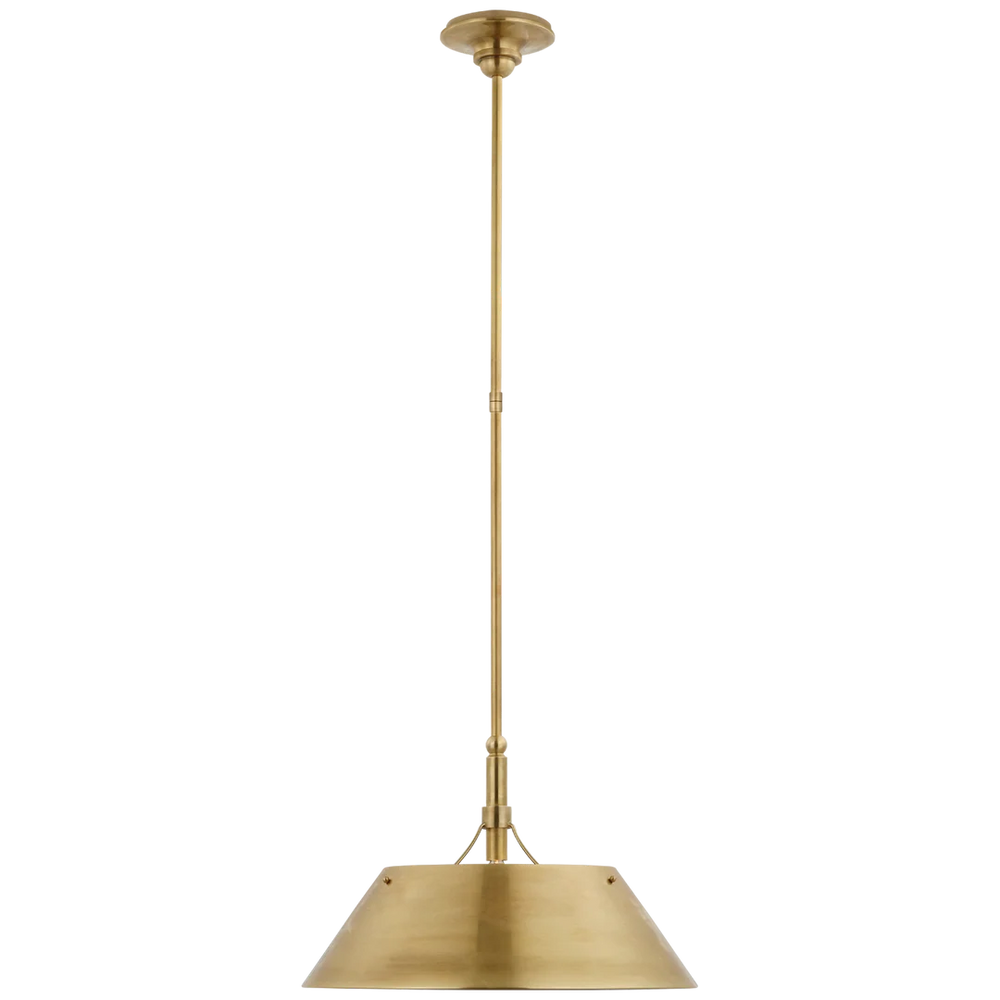 Turlingdon Large Pendant-Visual Comfort-PendantsBronze and Hand-Rubbed Antique Brass-2-France and Son