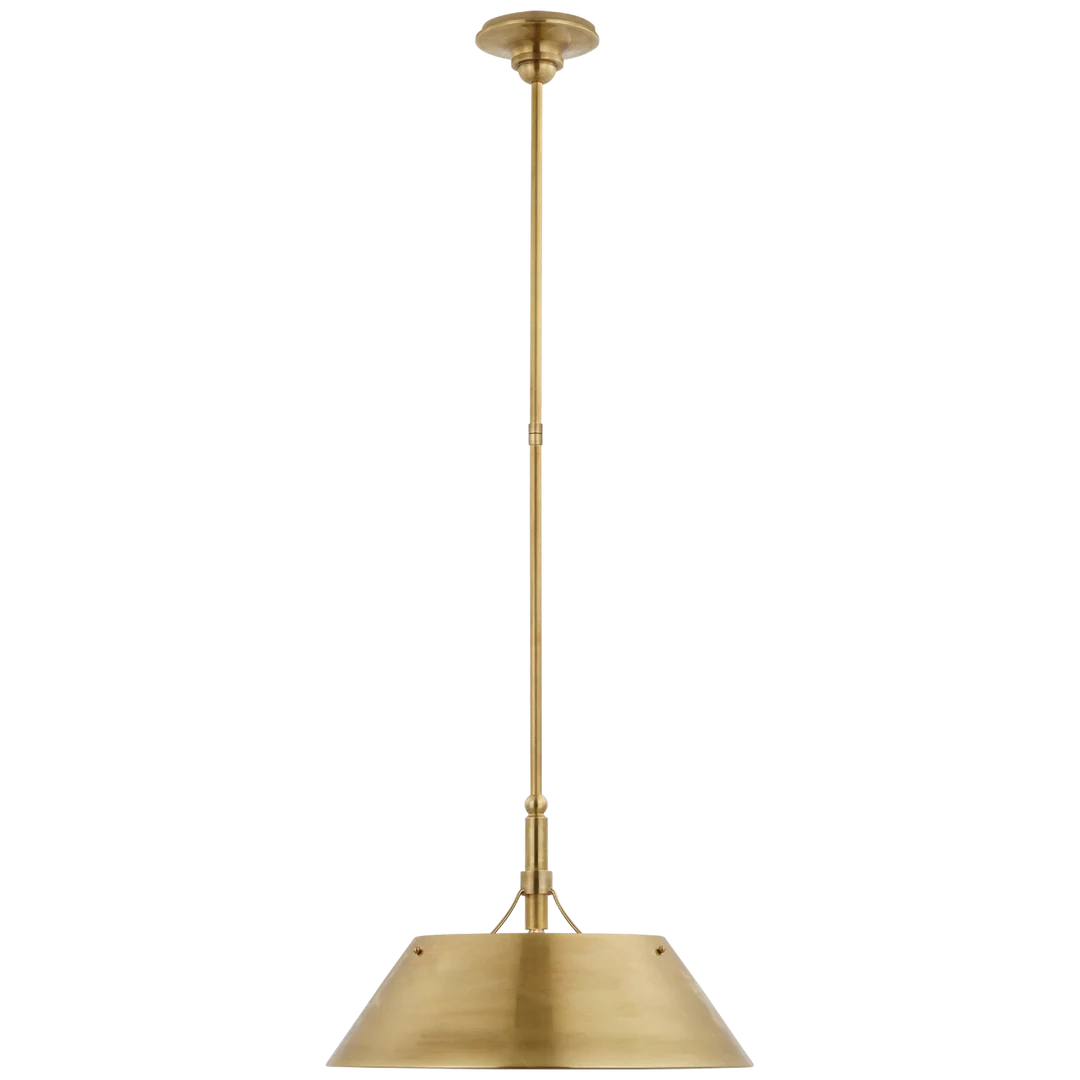 Turlingdon Large Pendant-Visual Comfort-PendantsBronze and Hand-Rubbed Antique Brass-2-France and Son