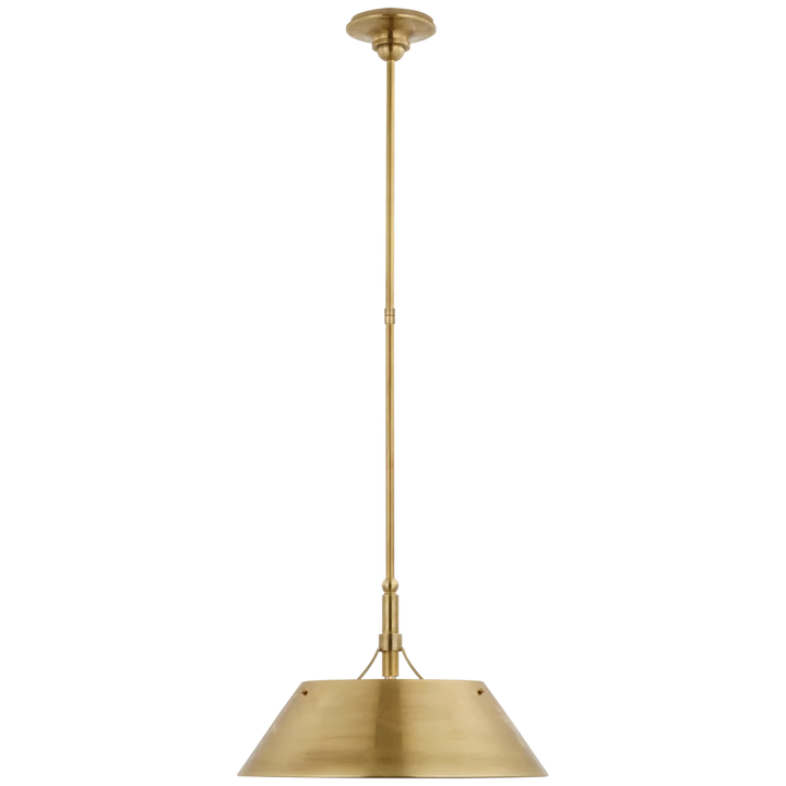 Turlingdon Large Pendant-Visual Comfort-PendantsBronze and Hand-Rubbed Antique Brass-2-France and Son