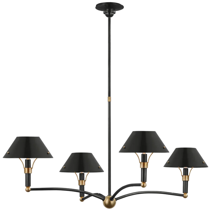 Tulus Large Chandelier-Visual Comfort-VISUAL-TOB 5726BZ/HAB-BZ-ChandeliersBronze and Hand-Rubbed Antique Brass-1-France and Son
