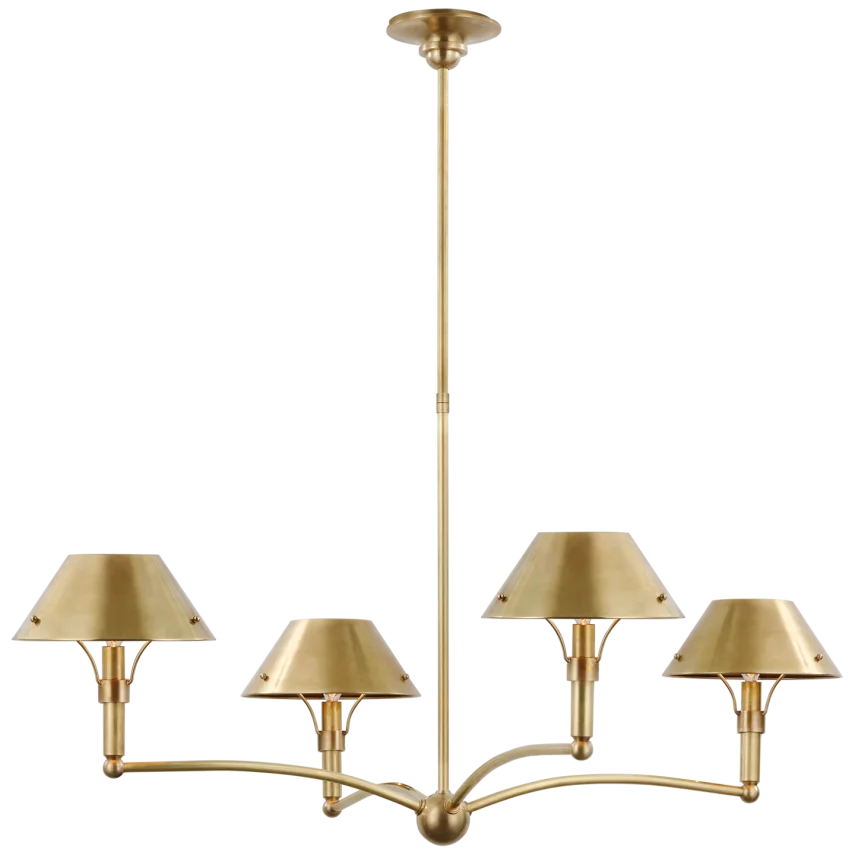 Tulus Large Chandelier-Visual Comfort-VISUAL-TOB 5726HAB-HAB-ChandeliersHand-Rubbed Antique Brass-2-France and Son