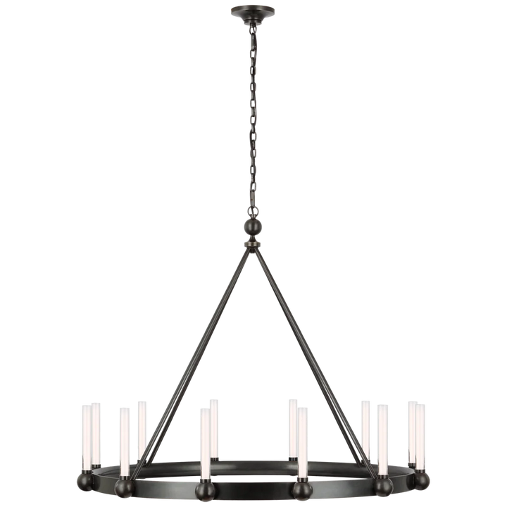 Jeffey XL Ring Chandelier-Visual Comfort-VISUAL-TOB 5776BZ-WG-ChandeliersBronze-1-France and Son