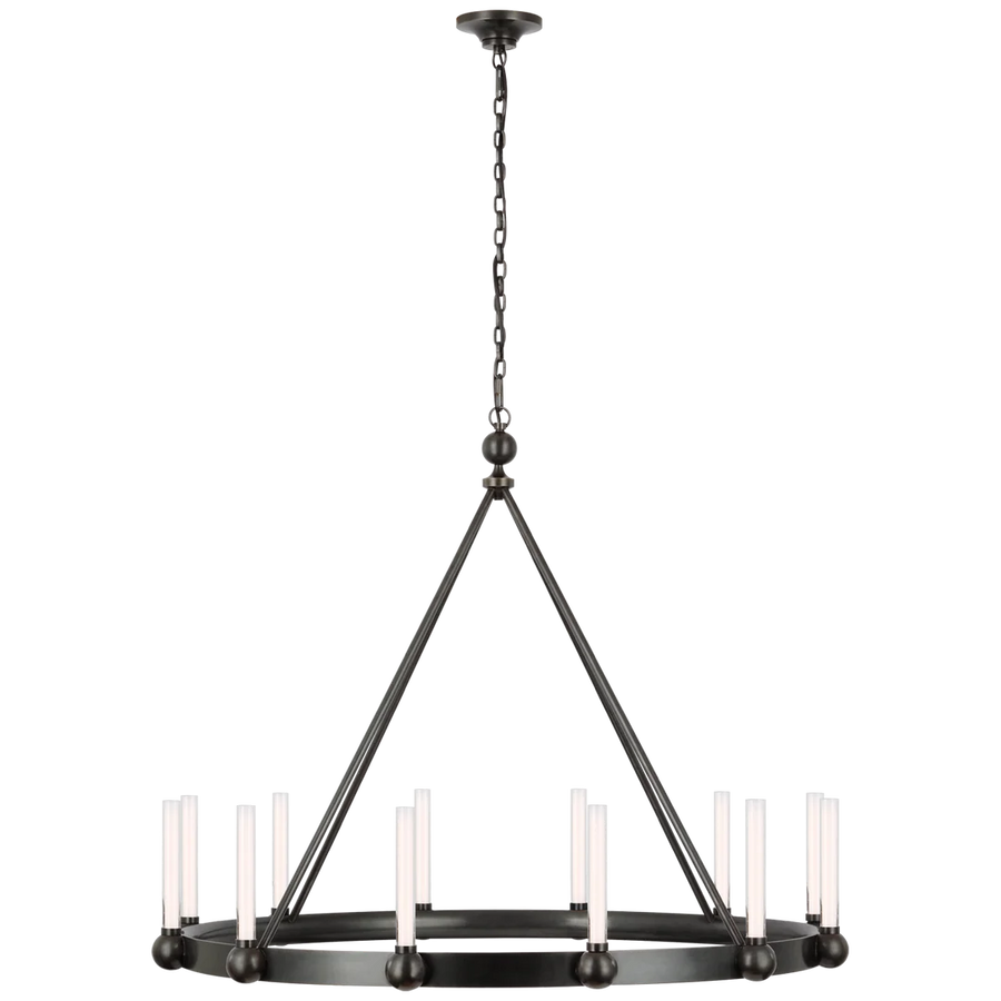 Jeffey XL Ring Chandelier-Visual Comfort-VISUAL-TOB 5776BZ-WG-ChandeliersBronze-1-France and Son